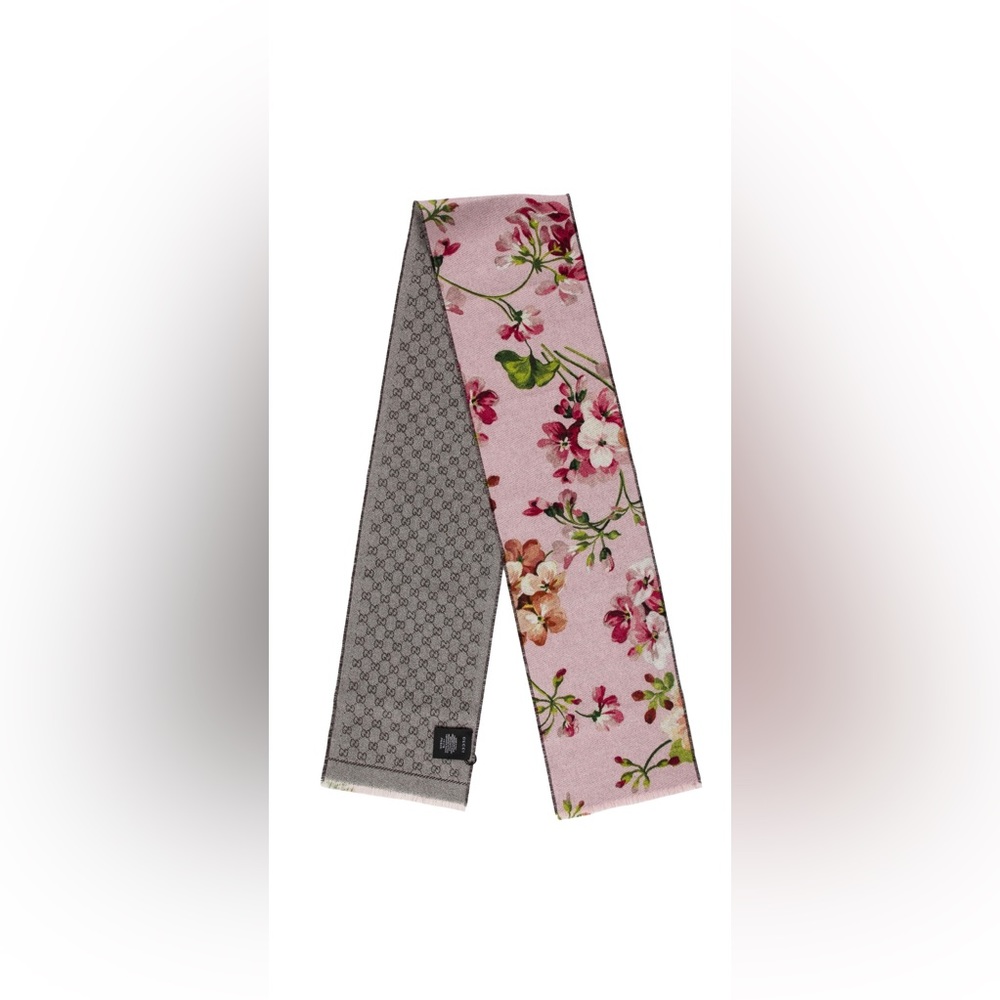 Gucci Scarf - Wool GG Bloom Scarf with Tags